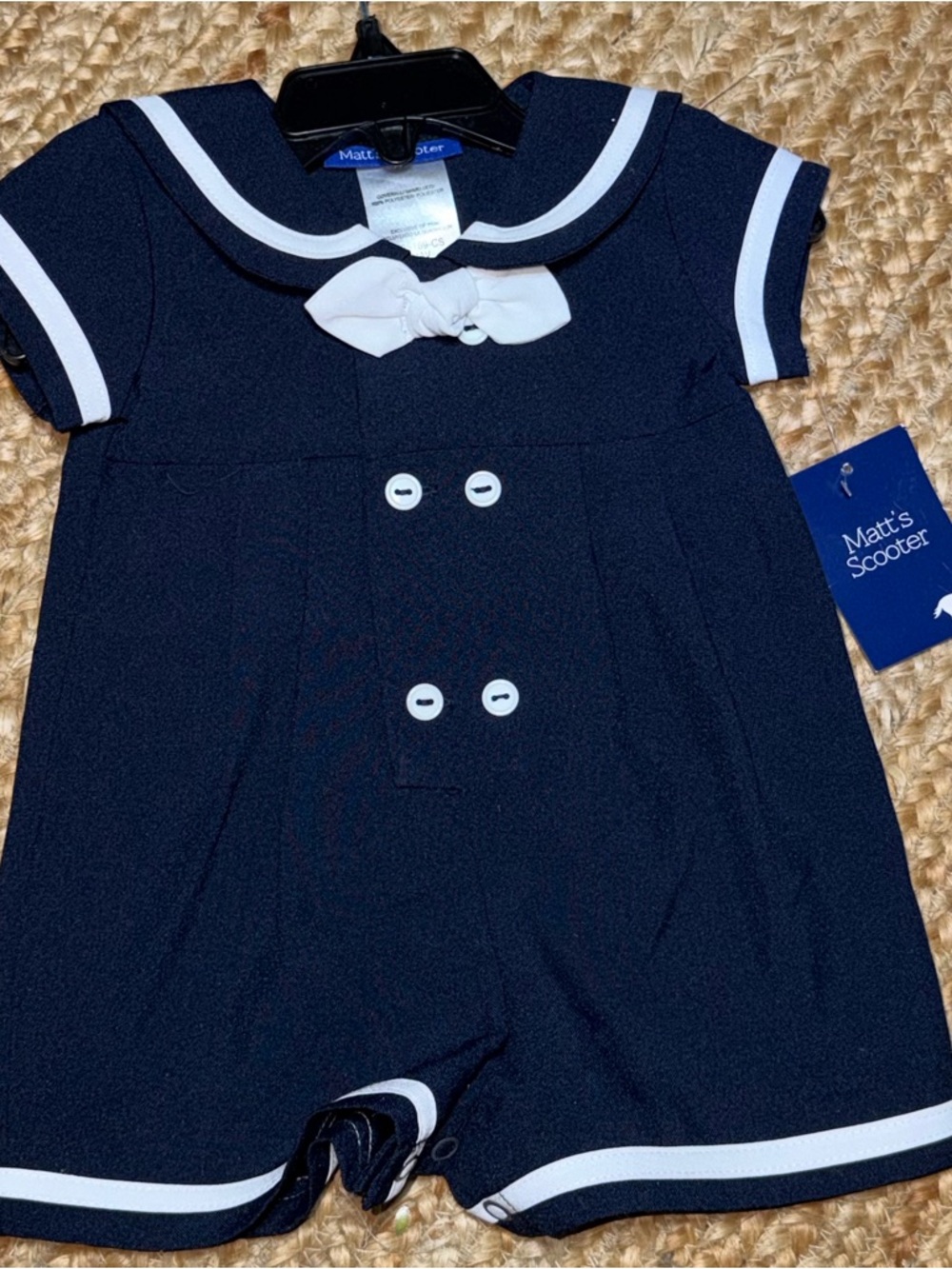 Matt’s Scooter romper 6/9M